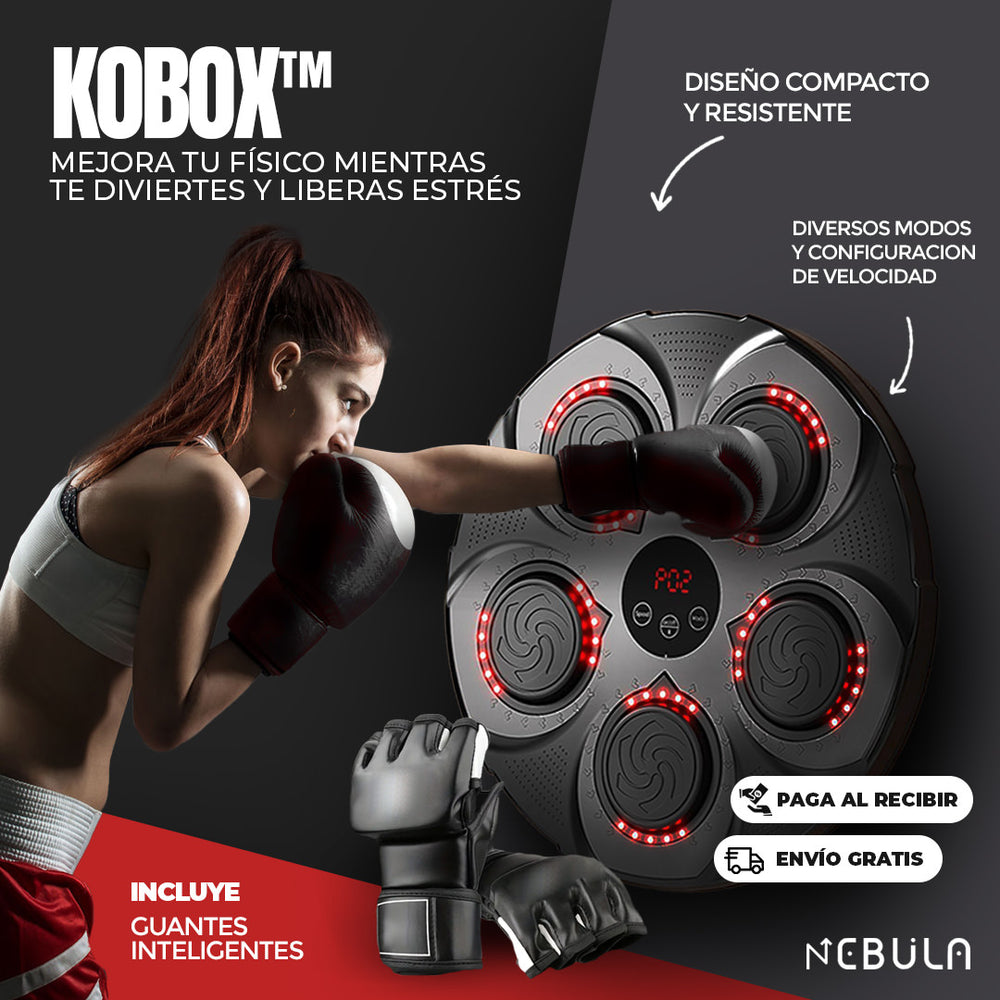 MAQUINA DE BOXEO MUSICAL ENTRENAMIENTO + GUANTES GRATIS