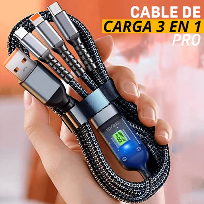 Cable de Carga 3 en 1 Pro