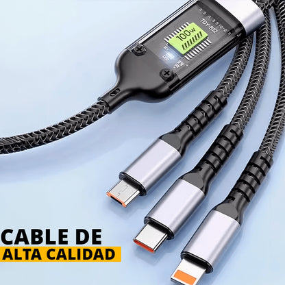 Cable de Carga 3 en 1 Pro