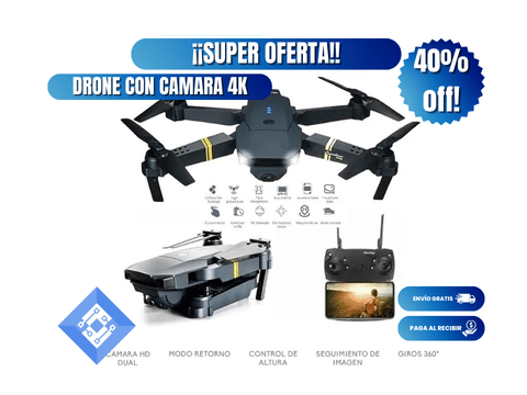 🔥SUPER OFERTA 40% 🔥 🚁DRONE WIFI CON CAMARA 4K🚁