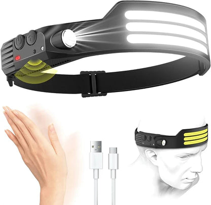 🔥OFERTA RELAMPAGO 40%DE DESCUENTO🔥🔦LINTERNA FRONTAL RECARGABLE🔦