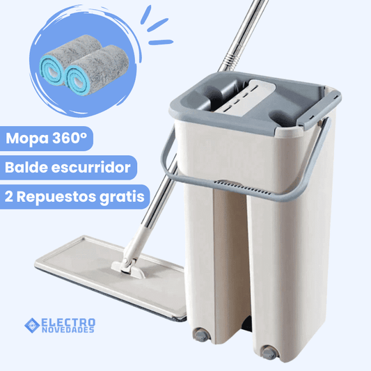 Mopa 360° Multiuso Clean Magic™ + 2 Repuestos GRATIS 🎁